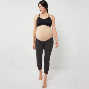 NWT Luxe Essentials Secret Fit Belly Ultra Soft Crop Maternity Leggings (Small)